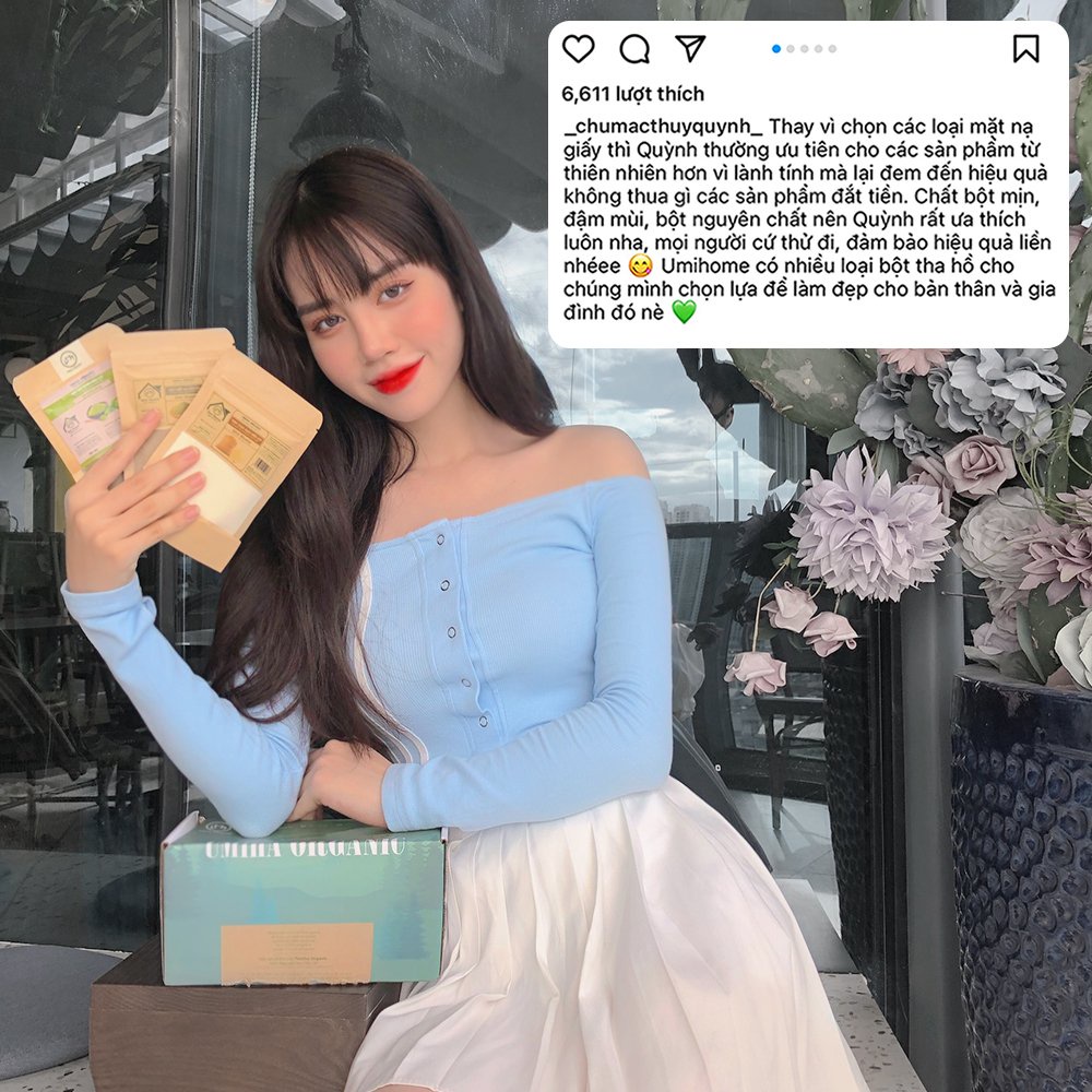 Bột đắp mặt nạ Bùn Non nguyên chất UMIHOME hữu cơ 135G cung cấp dưỡng chất tái tạo trẻ hóa làn da