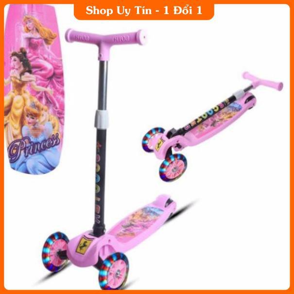 Xe scooter cho bé xe trượt scooter trẻ em 3 bánh, Thiết Kế Chắc Chắn, Xe Phát Sáng Khi Chạy