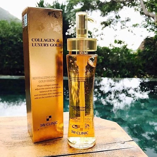 Tinh Chất Làm Sáng Mịn Da, Ngăn Ngừa Lão Hóa 3W Clinic Collagen &amp; Luxury Gold Revitalizing Comfort Gold Essence