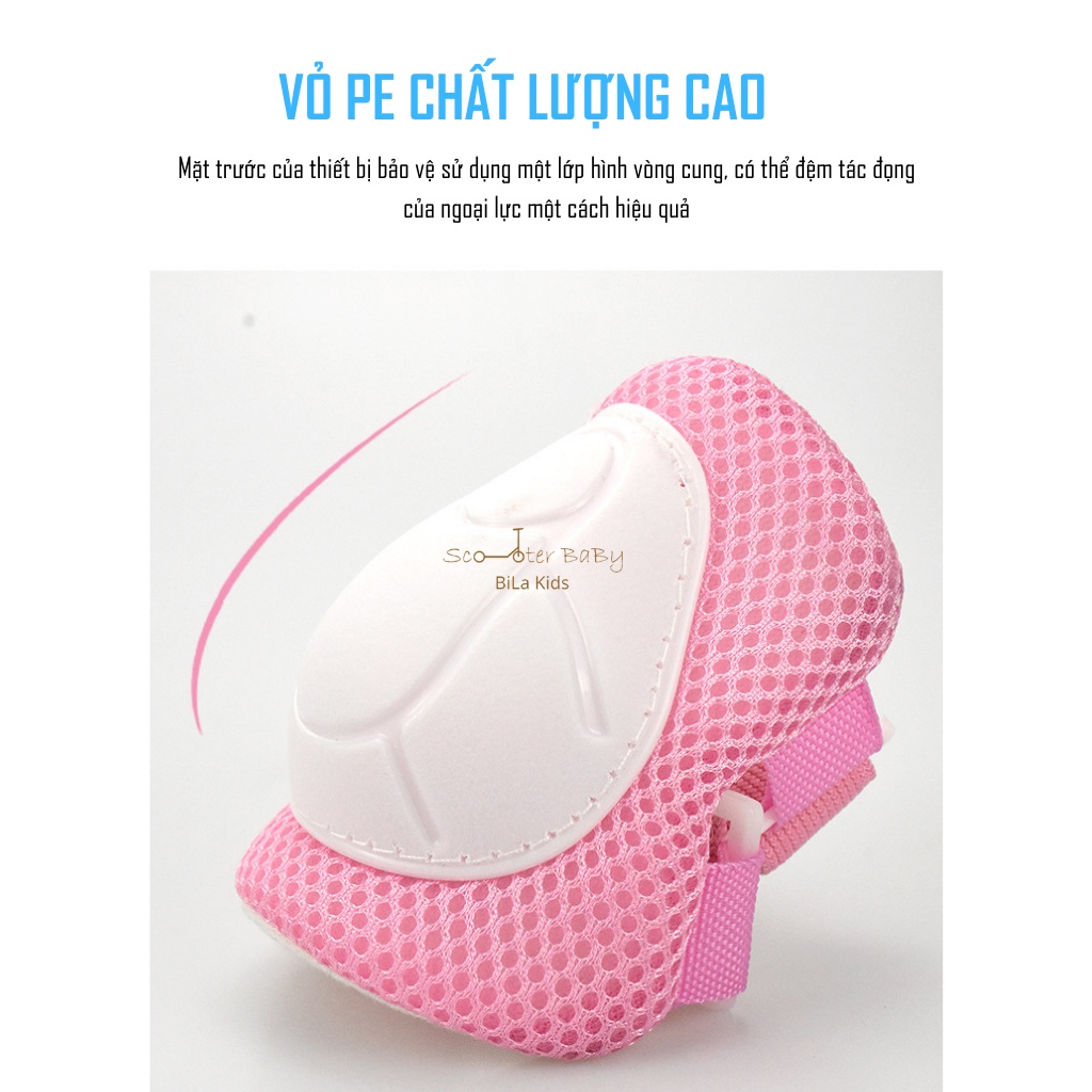 Bộ bảo hộ tay chân Cho Bé An Toàn Khi Đạp Xe, Chòi Chân, Thăng Bằng,Trượt Patin - Scoot And Ride