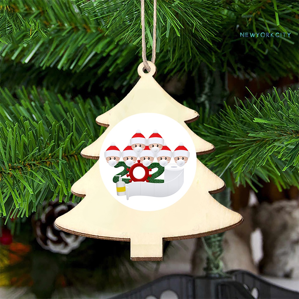 Phụ Kiện Treo Trang Trí Cây Thông Giáng Sinh Bằng Gỗ DIY