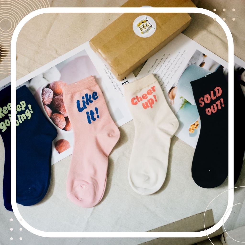 TẤT VỚ NỮ CỔ CAO CHỮ CÁ TÍNH