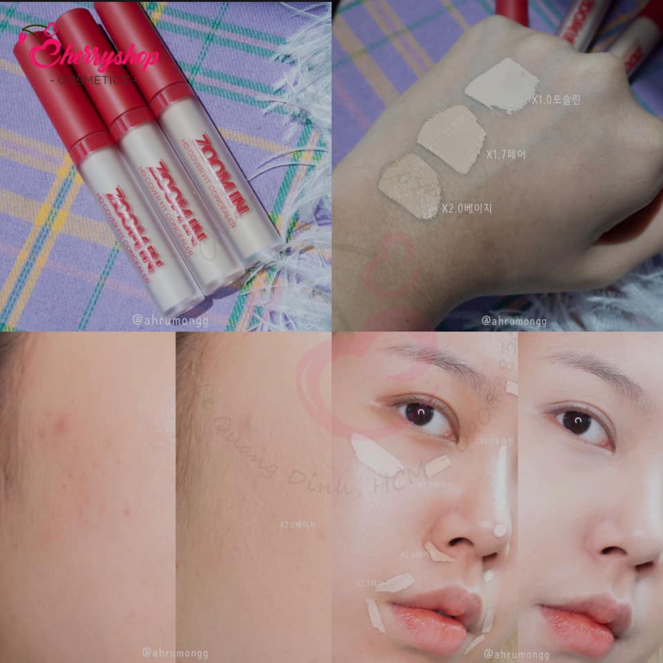 CHE KHUYẾT ĐIỂM BLACKROUGE Zoom In HD Cover Fit Concealer