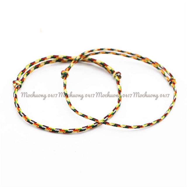 [GIÁ BUÔN] Vòng tay handmade Chỉ Ngũ Sắc bình an - PH984