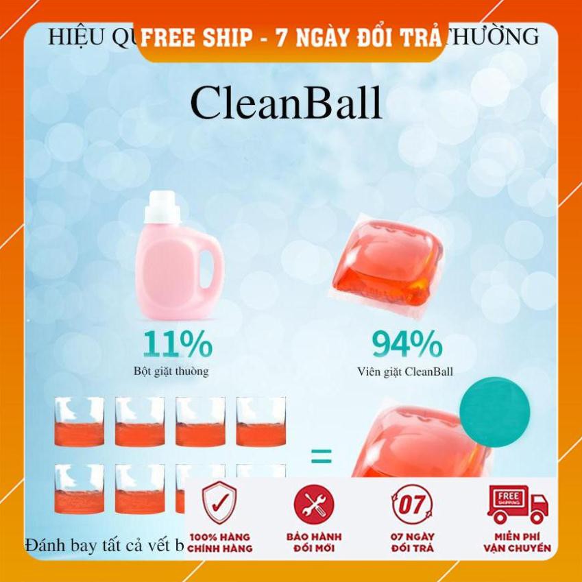 [ Hàng Mới ] 20 Viên ,VIÊN GIẶT DIỆT KHUẨN HƯƠNG HOA CLEANBALL , Viên Giặt 3 Trong 1 , Công Nghệ Nhật Bản , 4 Mùi Hương