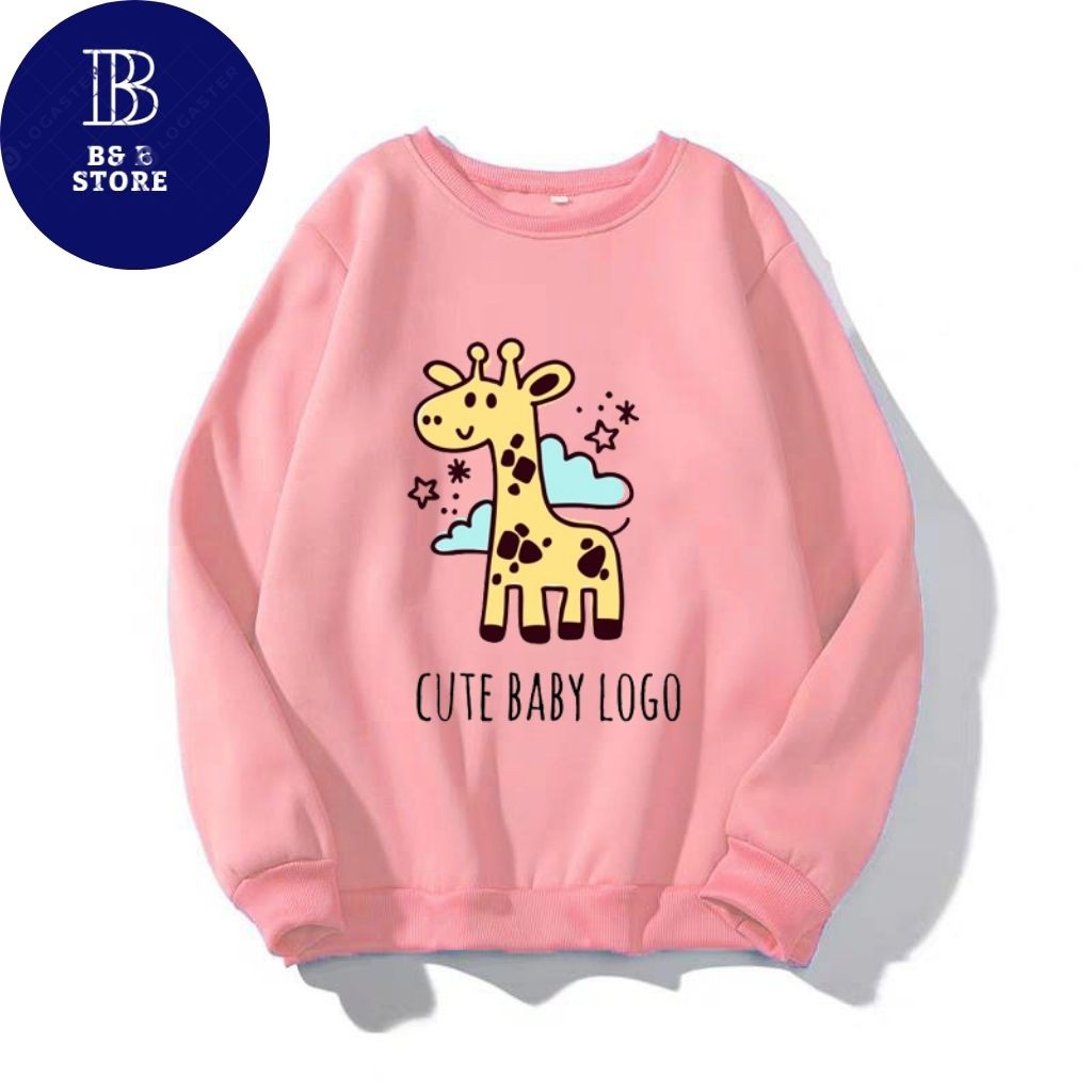 [ CUTE ] ÁO SWEATER NỈ UNISEX IN HƯU CAO CỔ SIÊU DỄ THƯƠNG ÁO FORM RỘNG NAM NỮ NHIỀU MÀU