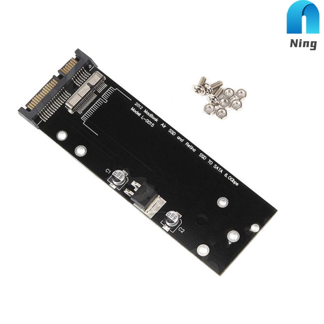 Bảng Mạch Chuyển Đổi Ning SSD Sang SATA 2011 2012 Cho MacBook Air & PRO RETINA 7+17pin & 6+12pin SSD