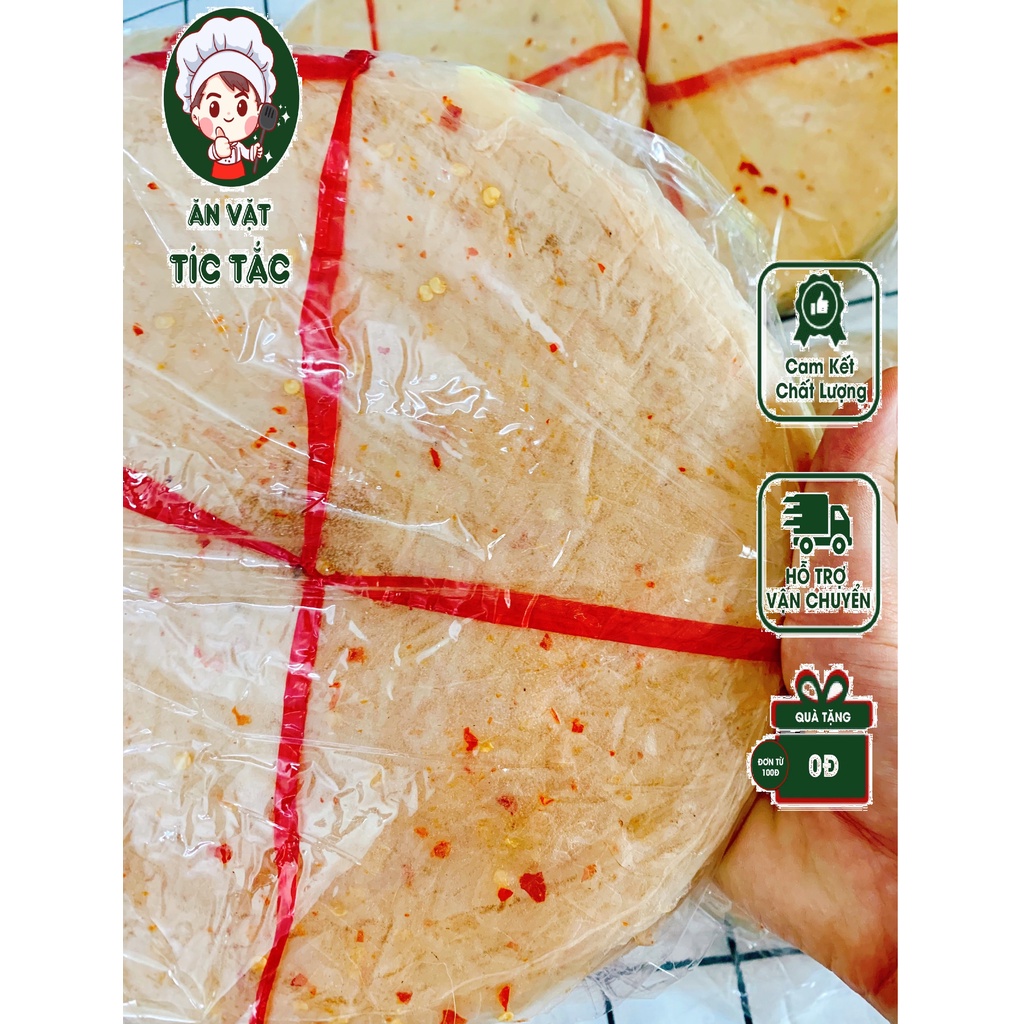 Bánh Tráng Dẻo Ớt Chấm Muối Nhuyễn Tắc Xanh Truyền Thống - Bánh Tráng Phơi Sương Long Điền