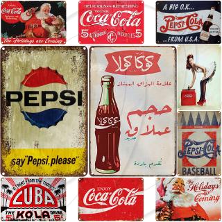 Tranh Kim Loại Treo Tường Trang Trí Hình Lon Nước Ngọt PEPSI