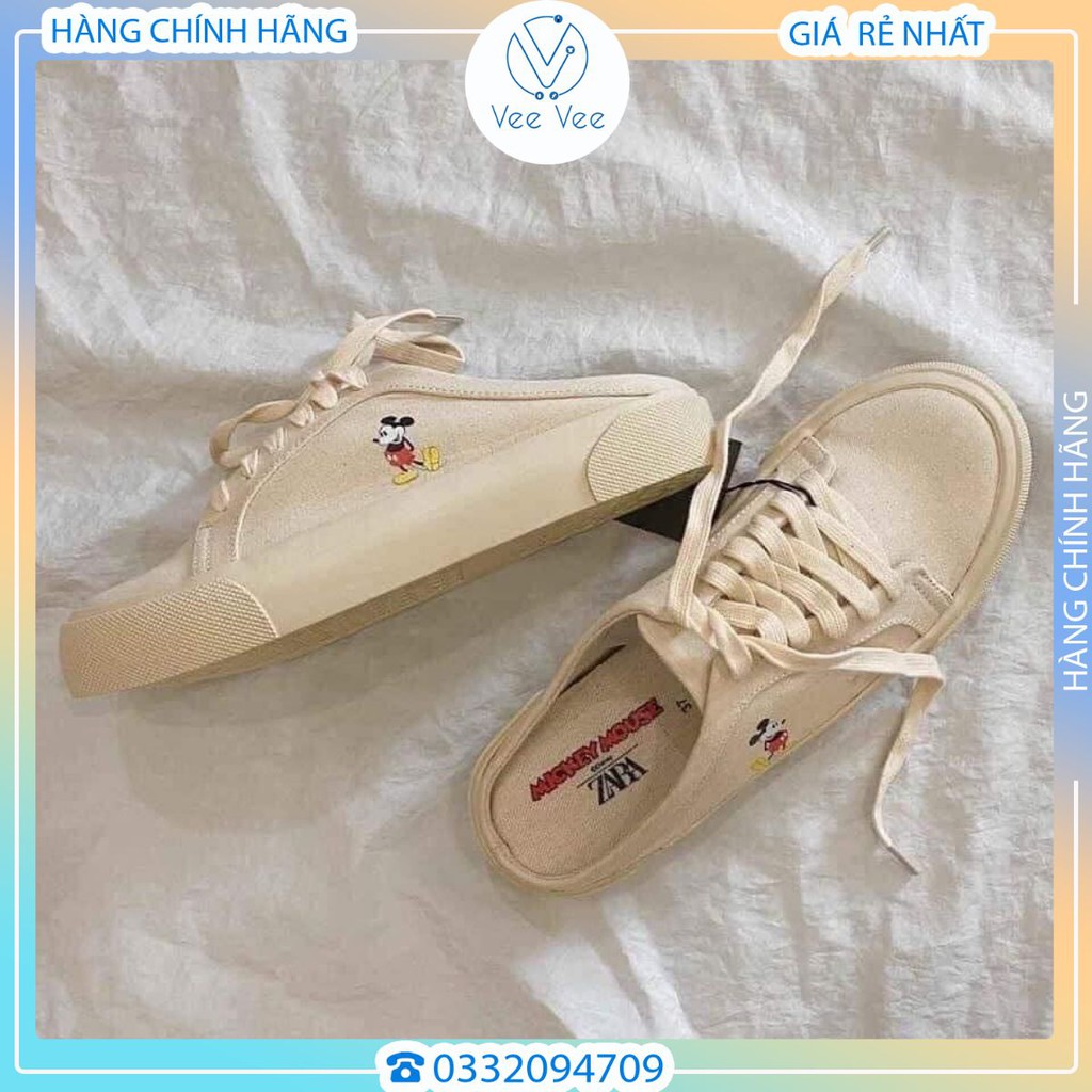 GIÀY MULE ZARA MICKEY CHÍNH HÃNG [Chính hãng - Free ship full box] | BigBuy360 - bigbuy360.vn