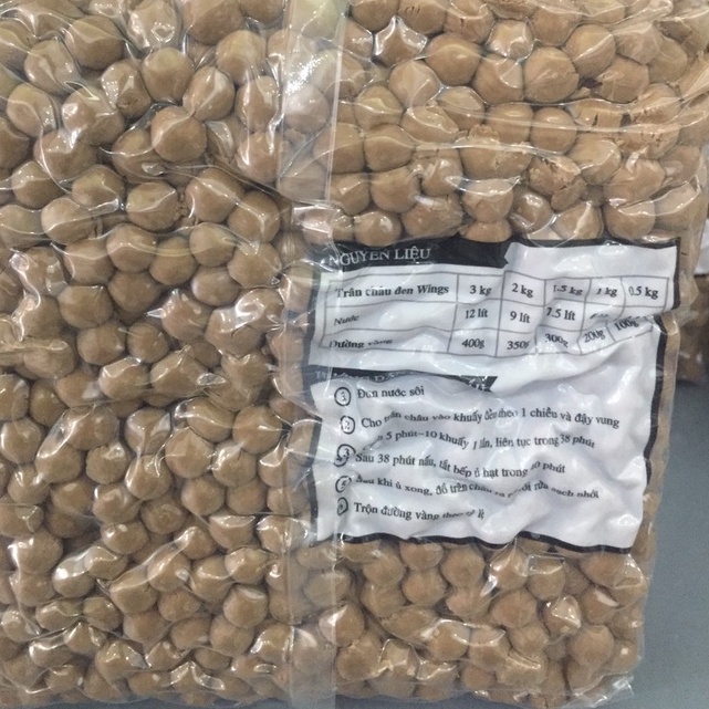 TRÂN CHÂU ĐƯỜNG ĐEN WING Làm Trà Sữa Trân Châu Đường Đen Tự Pha Hồng Trà Đen Lục Trà Lài Thái Xanh Thái Đỏ 1kg 500g 100g