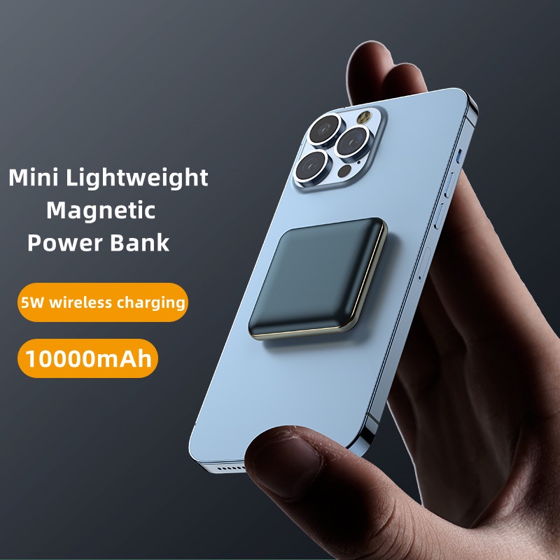 Pin Sạc Dự Phòng Không Dây 10000mAh 5W Có Nam Châm Siêu Nhẹ