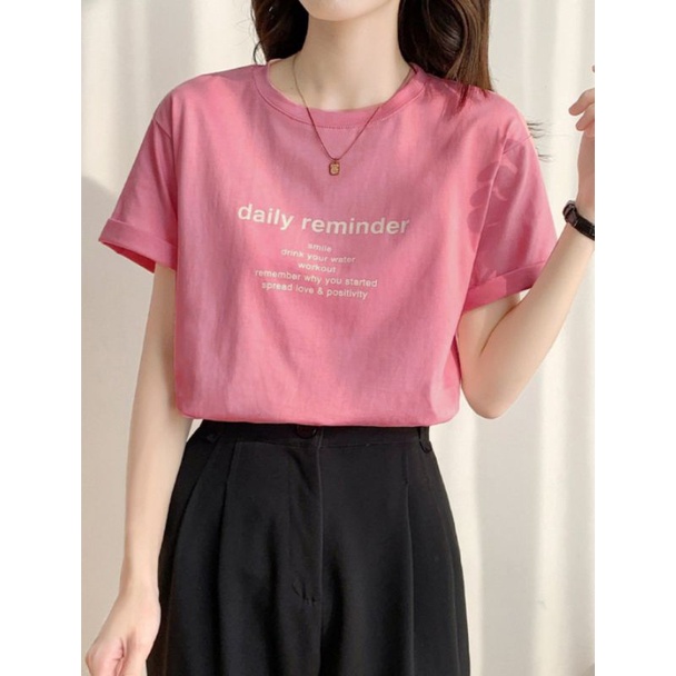Áo phông thun nữ cổ tròn cotton mẫu mới hottrend basic đơn giản trẻ trung