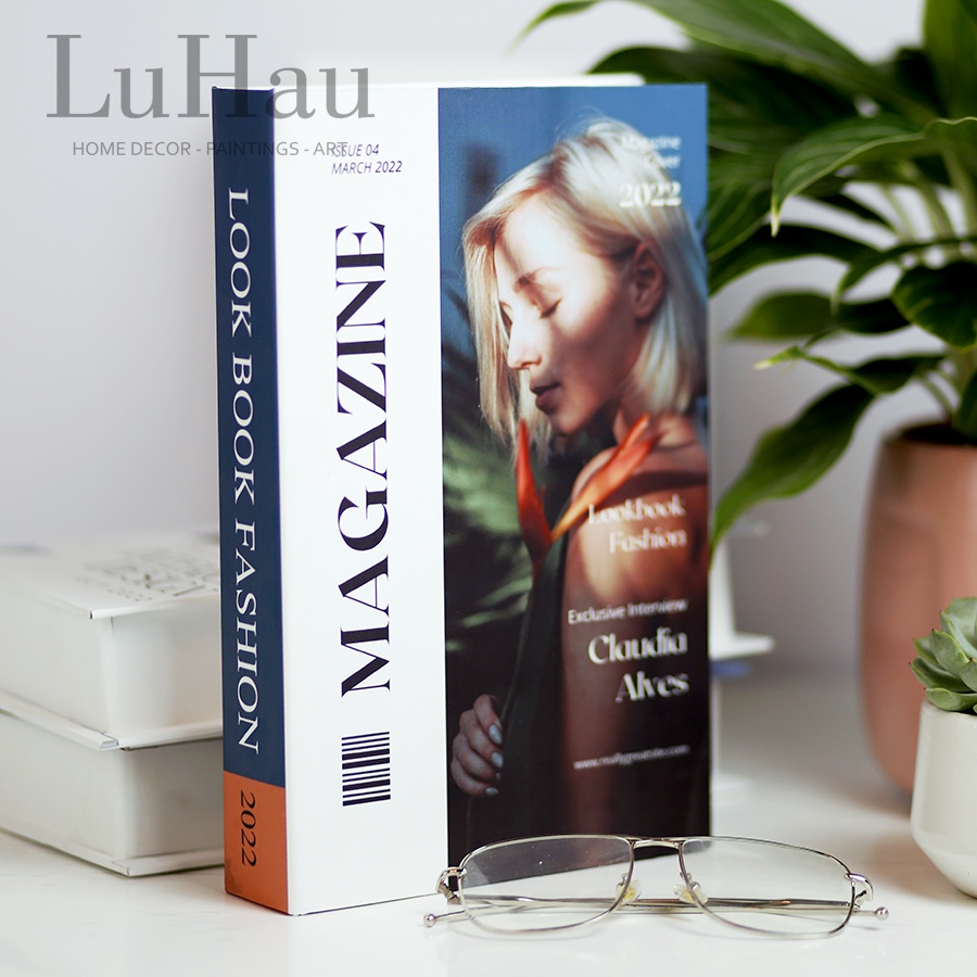 Mô hình sách giả decor phụ kiện chụp ảnh trang trí cửa hàng