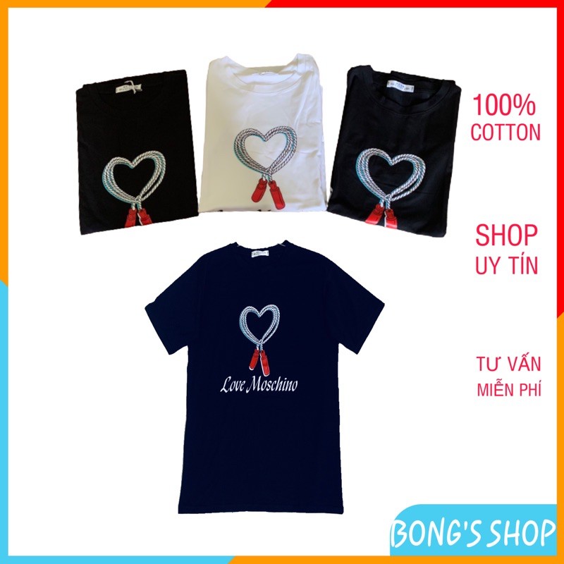 áo phông nữ cổ tròn (115), áo phông nữ hình trái tim chất Cotton Cao Cấp đơn giản mà cực sang .