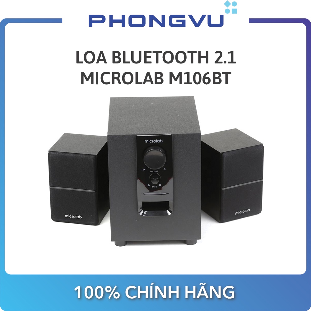 Loa bluetooth 2.1 Microlab M106BT (Đen) - Bảo hành 12 tháng