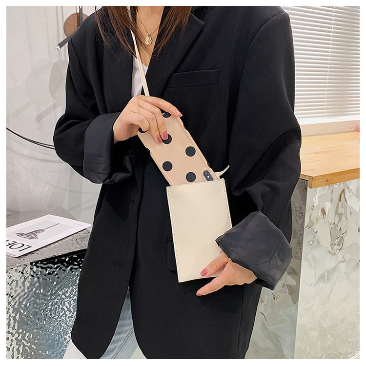 Túi đeo chéo hình chữ nhật phong cách Hàn Quốc đơn giản hợp thời trang