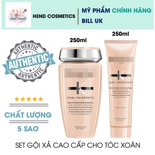 Set gội xả dành cho tóc xoăn keras curl manifesto 500ml