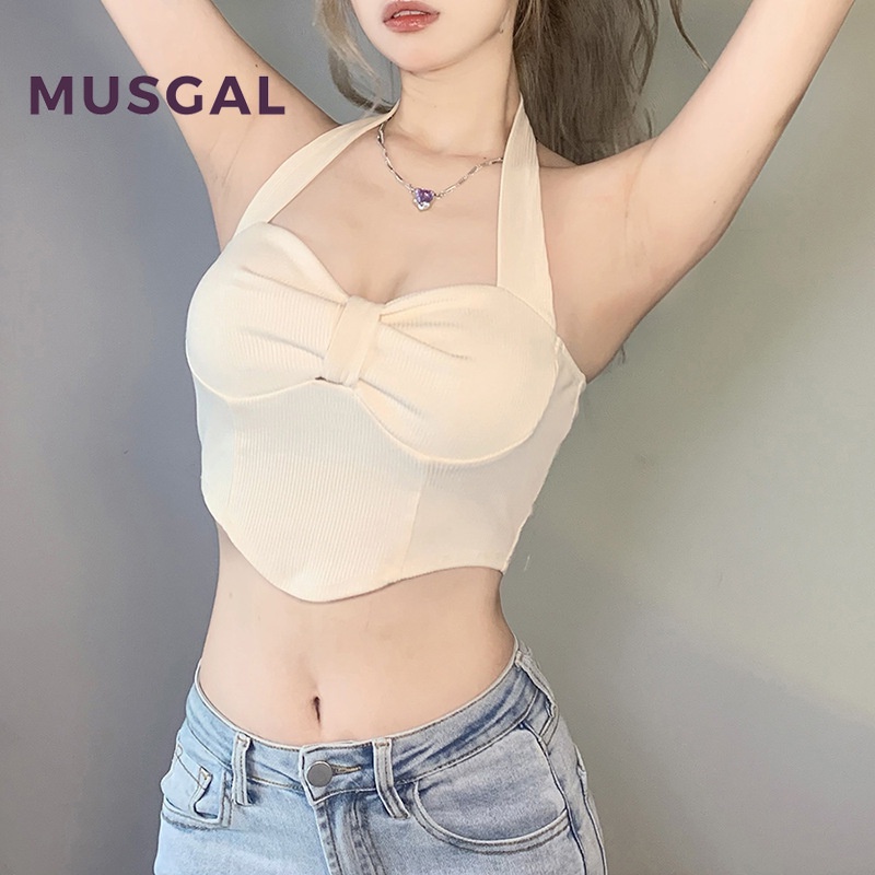 Áo Croptop Sát Nách Thiết Kế Ôm Sát Tôn Dáng