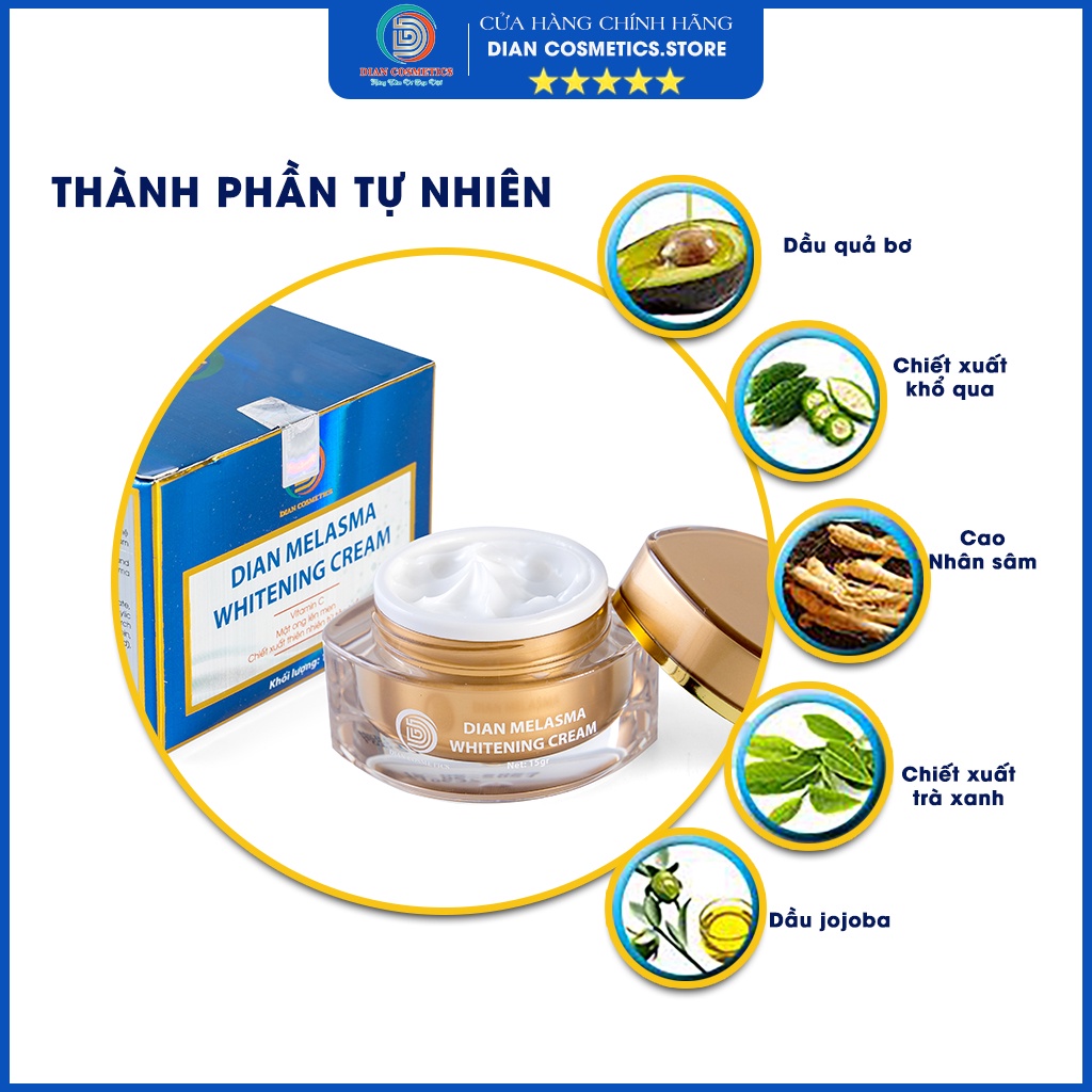 Kem mờ nám DIAN BEAUTY MELASMA, hỗ trợ làm đẹp da, dưỡng da mặt, mờ nám, thâm mụn