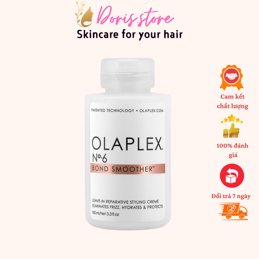 OLAPLEX- KEM XẢ KHÔ DƯỠNG ẨM TĂNG CƯỜNG LIÊN KẾT TÓC OLAPLEX NO6 - BOND SMOTHER 100ML