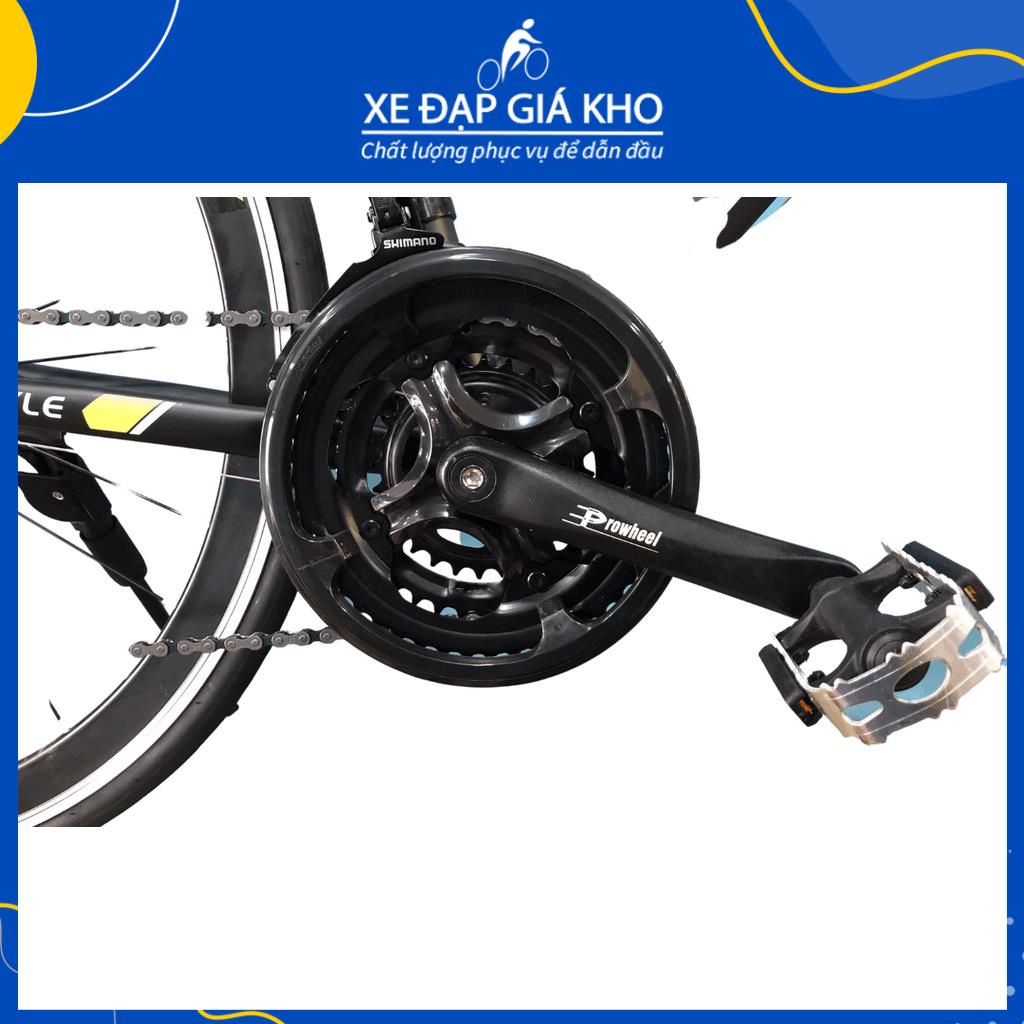 Xe Đạp Đua Black Line Khung Nhôm Cổ Cong