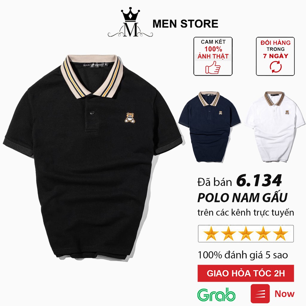 Áo thun nam polo cao cấp đẹp vải thun cotton co giãn 4 chiều form dáng Hàn Quốc thoải mái E5