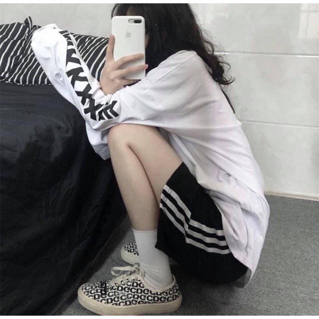 [XẢ HÀNG] Quần Short 3 Sọc Thể Thao Unisex Nam Nữ, Quần Lửng Lines Ống Rộng Chất Mát Nhiều Màu | BigBuy360 - bigbuy360.vn