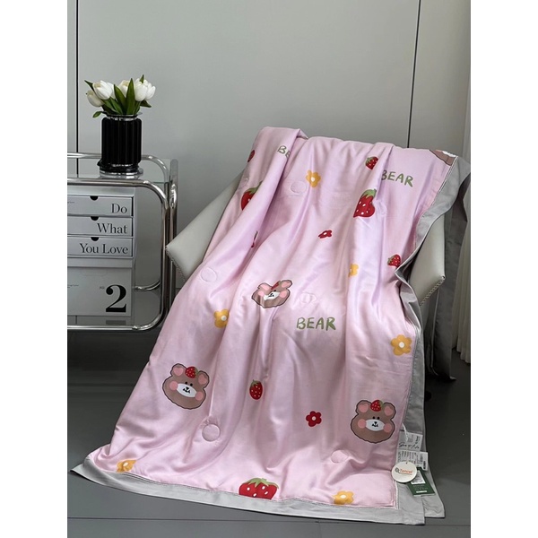 CHĂN HÈ TENCEL TƠ TẰM CAO CẤP KÍCH THƯỚC 2m*2,3m