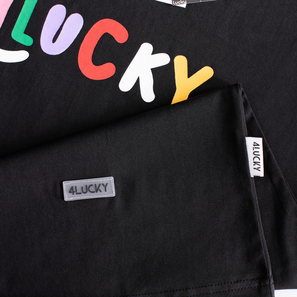 Áo thun trơn unisex 4lucky 6036 - tay lỡ form rộng oversize streetwear