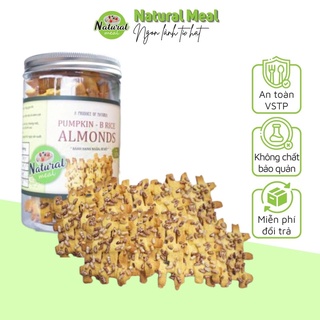 Bánh ăn kiêng KETO Hạnh Nhân - Bí Đỏ - Gạo Lứt, calo thấp hỗ trợ giảm cân, giữ dáng, bổ sung dinh dưỡng cho cả nhà
