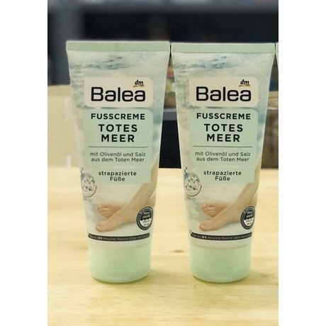 Kem dưỡng chân Balea muối biển Chết, 100 ml hàng Đức đủ Bill