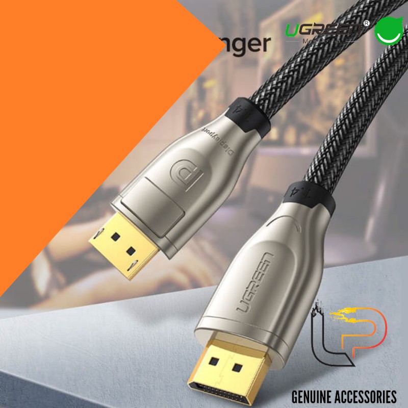 Cáp Displayport chuẩn 1.4 hỗ trợ 8K@60Hz Ugreen