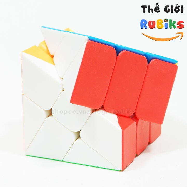 Rubik Axis, Windmill, Fisher Cube Stickerless. Rubic Biến Thể Không Viền Đồ Chơi Trí Tuệ.