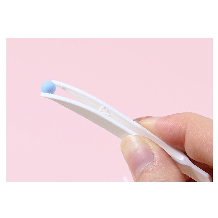 Nhíp Nhựa Gắp Charm/ Hạt Nail Mini Chuyên Dụng - Màu Trắng sang trọng