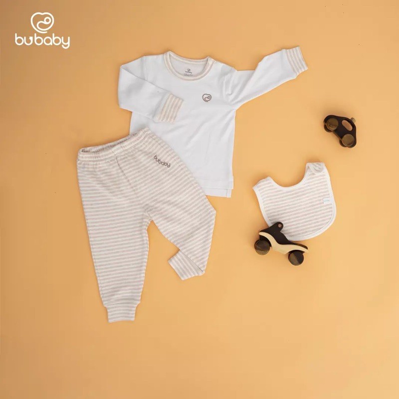 Bộ dài tay Bu, Bubaby BAMBOO COTTON 6M - 3y