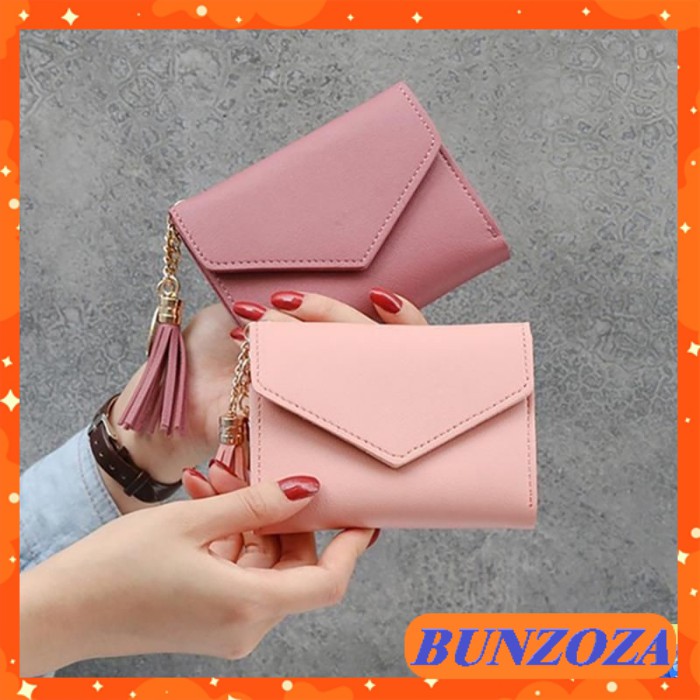Ví nữ mini ngắn cầm tay cao cấp cute dễ thương nhỏ gọn bỏ túi thời trang giá rẻ BUNZOZA VA70
