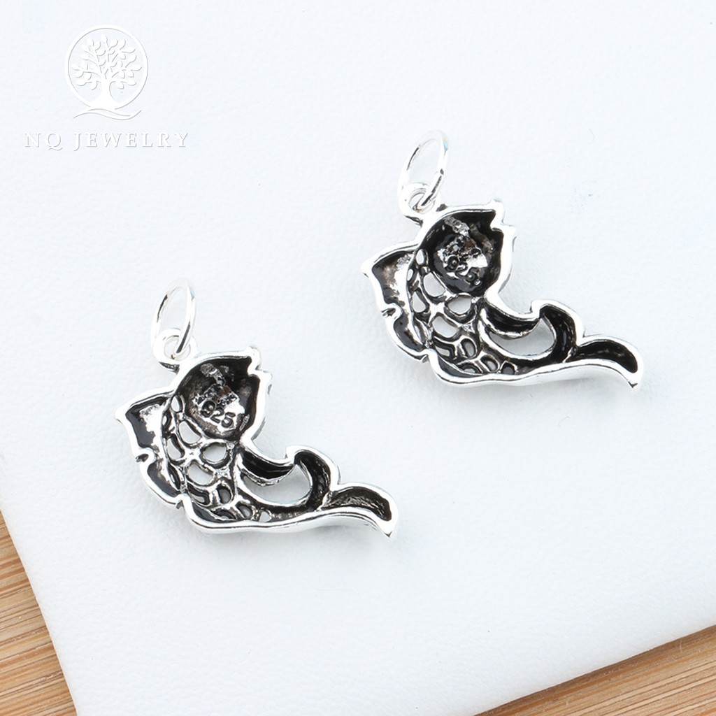 Charm bạc cá chép treo - NQ Jewelry