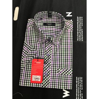 sơ mi owen ngắn tay