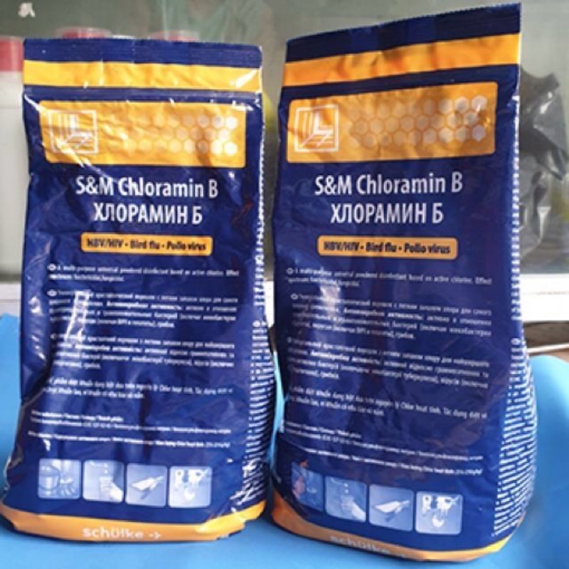 Cloramin B Tiệp khắc – Bột Sát Khuẩn Khử Trùng Diệt Khuẩn - Gói 1 kg