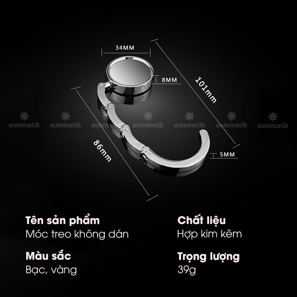 Móc Treo Đồ, Móc Treo Túi Xách Balo Gấp Gọn Để Bàn, Gắn Cạnh Bàn Không Cần Dán Nhỏ Gọn Chịu Lực Tốt Đa Năng - Automatik