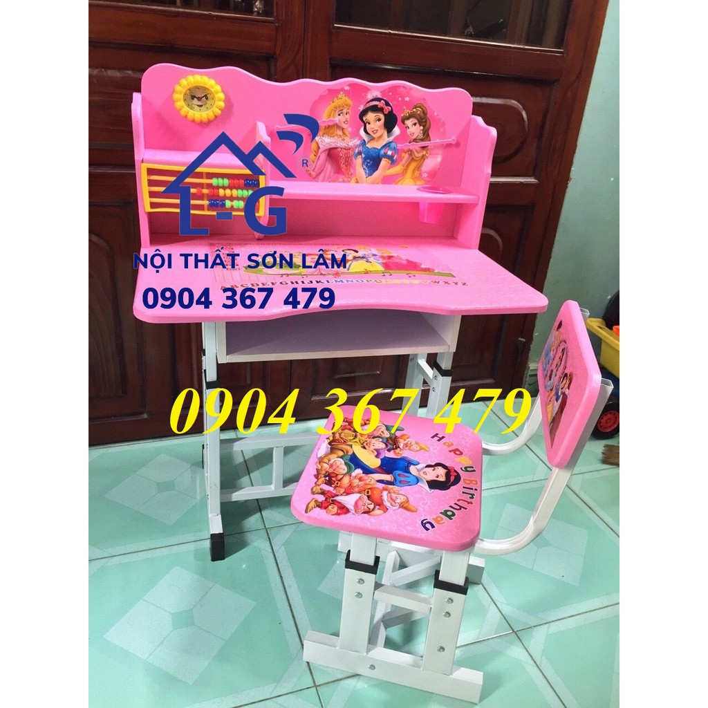 Bộ bàn ghế học sinh lắp ráp màu xanh chống gù cho bé | BigBuy360 - bigbuy360.vn