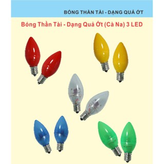 Bộ 10 Bóng ớt Led cà na Thần Tài E12 LOẠI TỐT