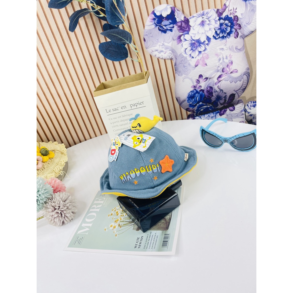 Mũ nón rộng vành hình con cá siêu cute dành cho bé trai, bé gái mẫu mới siêu hot - Hàng Quảng Châu Cao Cấp