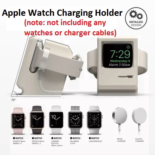 Giá đỡ sạc đồng hồ phong cách retro cho Apple Watch Series 1 2 3 4 4 5 6 se 38mm 40mm 42mm