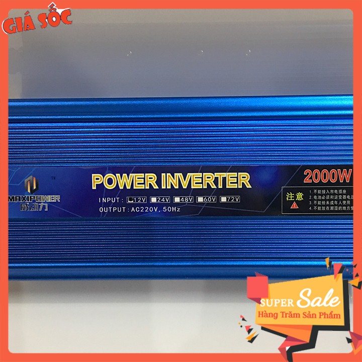 Bộ chuyển đổi nguồn điện công suất 2000W chính hãng MAXIPOWER