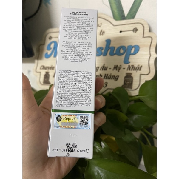 ✅Chính Hãng- Tinh chất trắng da, mờ nám REJUVE INTERACTIVE CELLULAR WHITE 50 mL