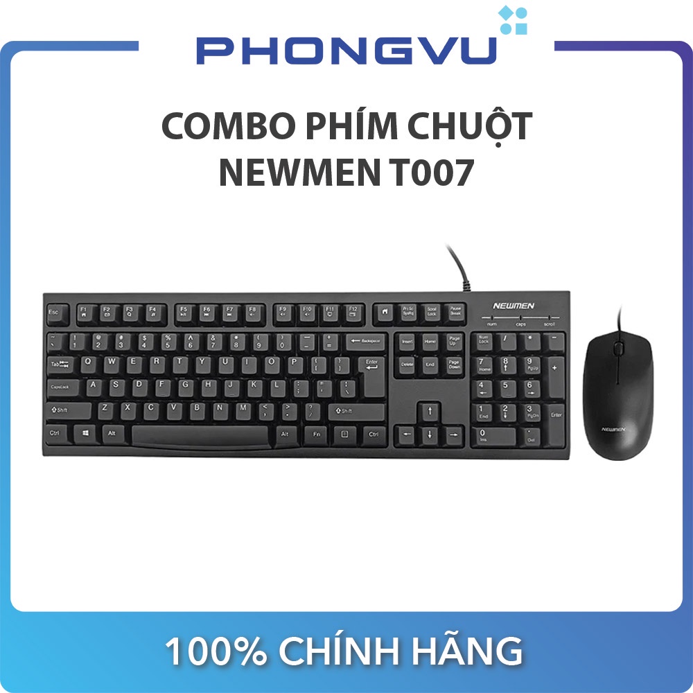 Combo bàn phím &amp; chuột Newmen T007 - Bảo hành 36 tháng