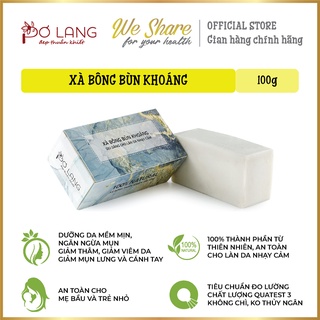 Xà bông bùn khoáng dưỡng da Pơ Lang (Giảm viêm lỗ chân lông, giảm mụn lưng, mụn bắp tay)