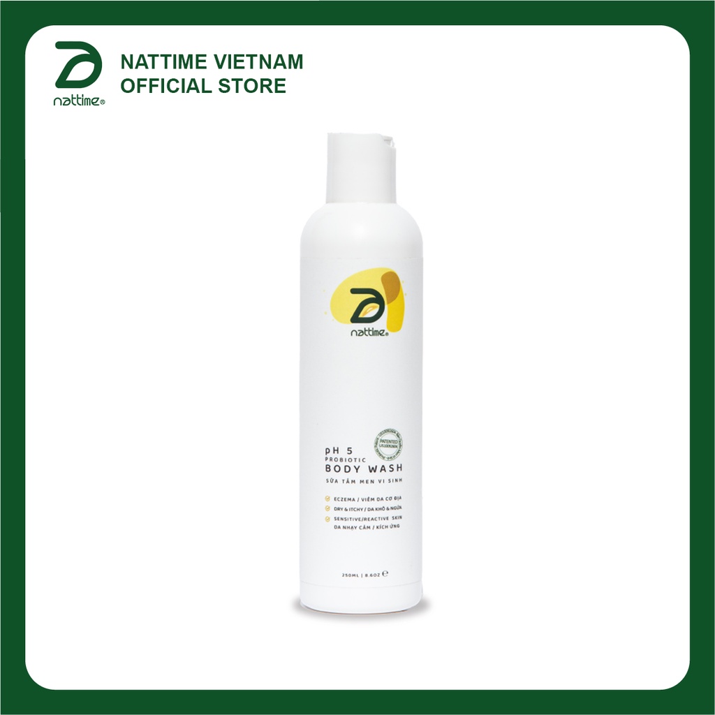 Sữa Tắm Dịu Nhẹ Men Vi Sinh PH5 Cân Bằng Nattime